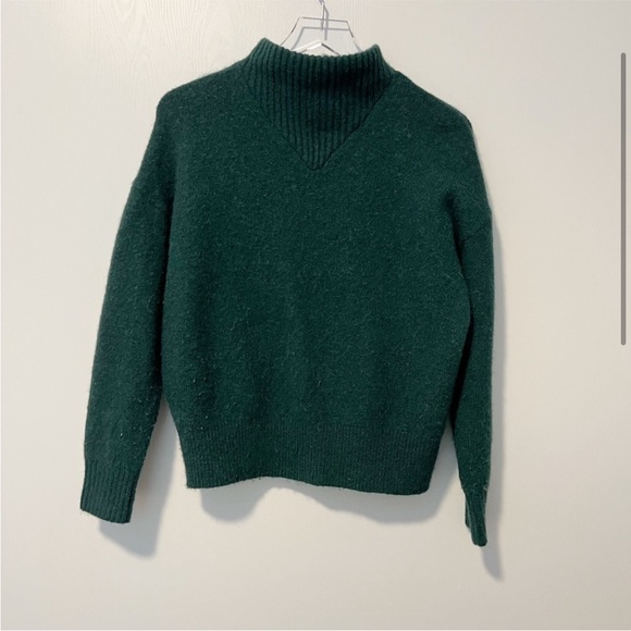 MADEWELL Dillon Mockneck Sweater in Spruce - Picture 3 of 9